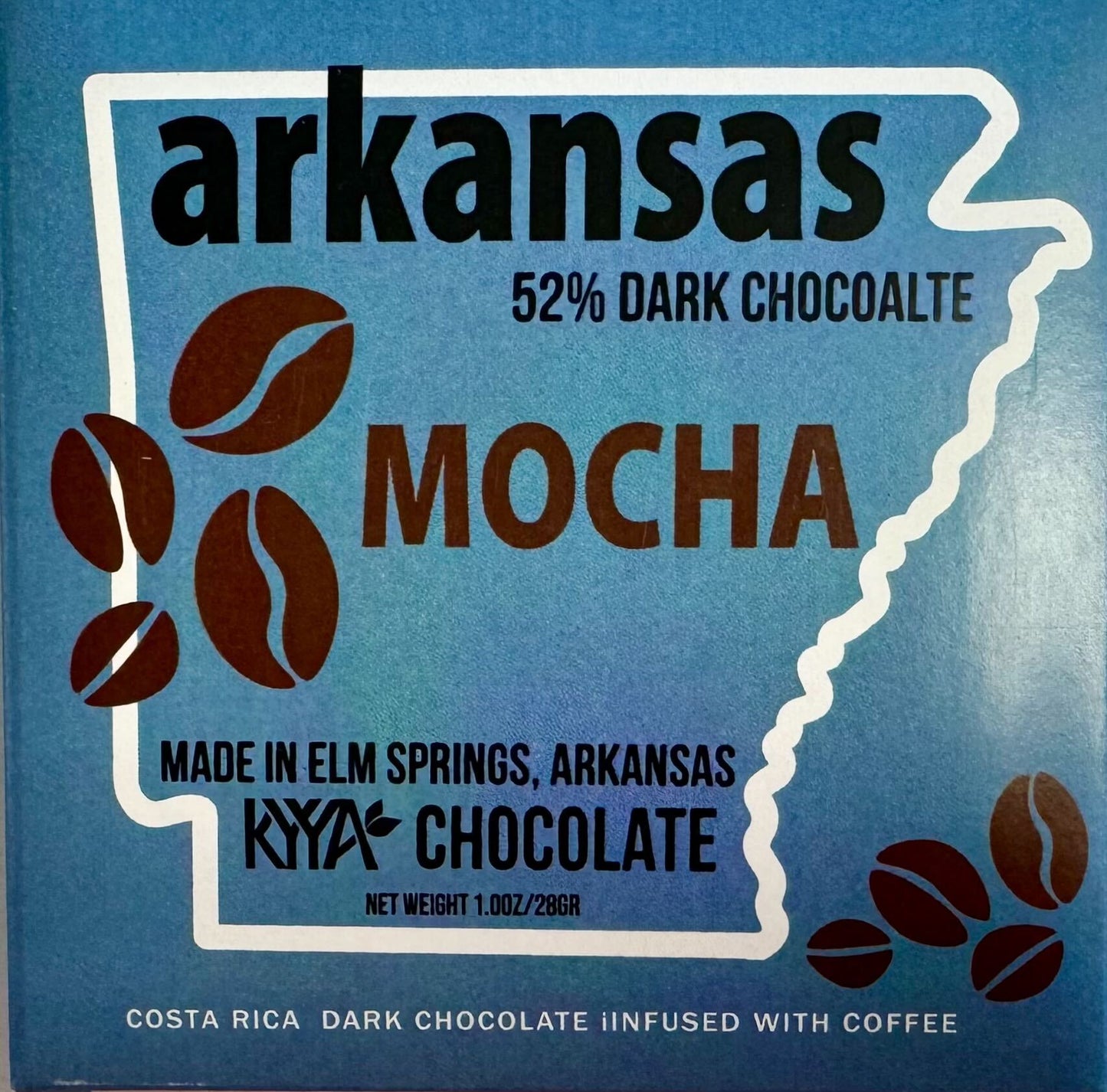 52% ARKANSAS Mocha Chocolate Bar