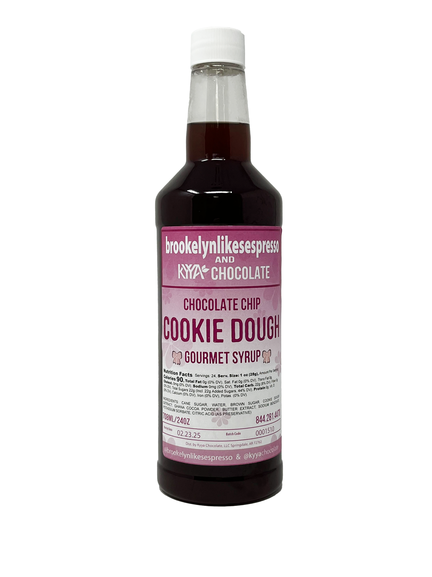 Brookelyn's Chocolate Chip Cookie Dough Gourmet Syrup